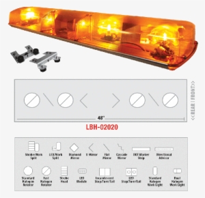 Star Halogen/strobe Combo Warning Bar Star Warning #854401