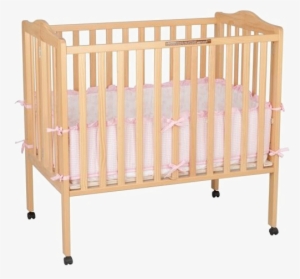Crib Png Photo - Delta 3-in-1 Portable Folding Crib - Natural #854425