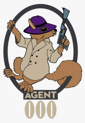 Secret Vector Shh - Secret Agent Squirrel #854539