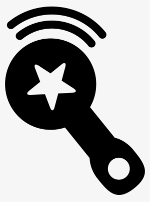 Baby Rattle Sound With A Star Design Comments - Babero Vector Png #855020