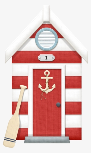 Beachhut 1 Maryfran - Wall Clock #855144