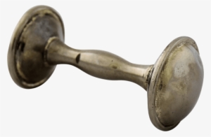 Antique Sterling Silver Dumbbell Baby Rattle 4 25 Inches - Antique #855628