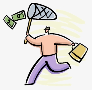 Run/chase After [flying] Money This One Is A Corny - Chasing After Money Png #855923