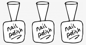 Unique Nail Polish Coloring Page Free Clip - Nail Polish For Coloring #856778