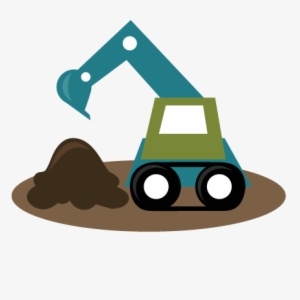 Backhoe Svg File Excavator Svg File Tractor Svg Files - Excavator Cartoon Png #856780