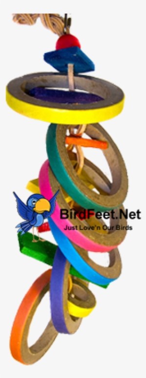 Superbird, Olympic Rings, For Pet Birds - Push & Pull Toy #857827