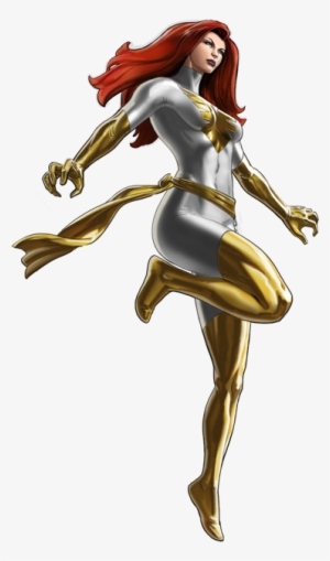White Crown Phoenix Portrait Art - Jean Grey Marvel Avengers Alliance #859135