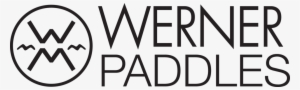 Family Logo Werner Paddles Side Stacked Black - Werner Paddles Logo Png #859759