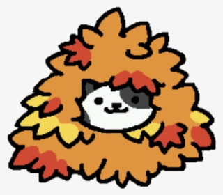 Transparent Speckles In A Pile Of Leaves - Neko Atsume Cat In Leaves #8500790
