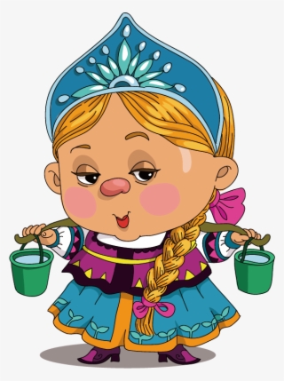Medieval Clipart Maid - Russian Cartoon Hello #8501362