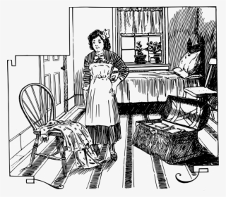 Maid Bedroom Bedroom Table - Cartoon #8501628