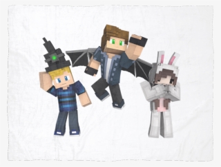 Minecraft Fleece Blanket Laby Mod Skin D2123 - Cartoon #8503281