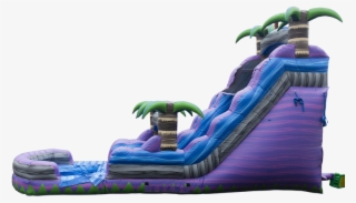 18' Purple Crush Inflatable Water Slide Livonia Farmington - Inflatable #8506106