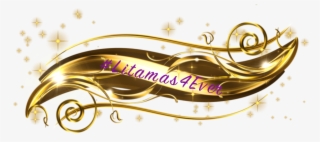 Layla - 金色 花紋 Png 素材 #8506478