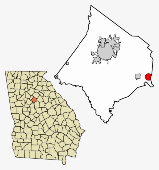 Newton County Georgia Incorporated And Unincorporated - Battle Of Bloody Marsh Map #8506970