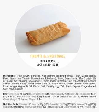 Corfu Tiropita 6oz - Fast Food #8507383