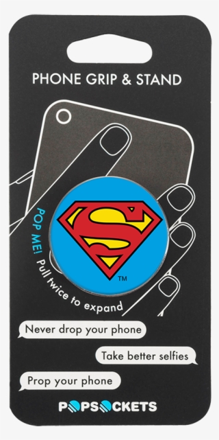 Popsocket Superman Shield Dccomic Phone Grip And Stand - Popsocket Pink Teal Geode #8509587