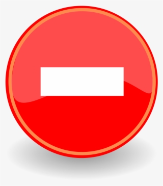 Minus Sign Clip Art - Minus Icon Red Png #8509681