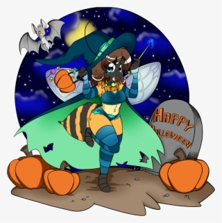 Halloween Bee Witch - Cartoon #8511729