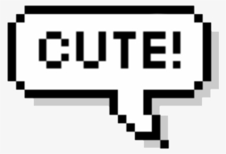 Tumblr Sticker - Pixel Text Bubble Png #8511864