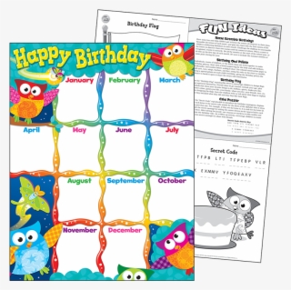 Laminas Decorativas Y Educativas En Ingles - Birthday Of The Month Chart #8511985