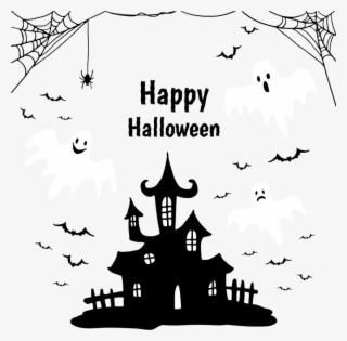 Free Png Download Customize Your Own Holiday Banner - Happy Halloween Png Preto #8513613