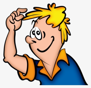 Hair Download Clip Art Crazy Blond Computer Icons - Boy Thinking Cartoon Png #8514651