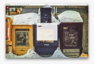 Playing Around With The Login And Register Section - Newspaper #8514755