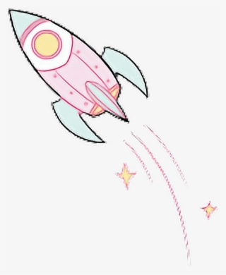 Snapchat Filters Clipart Aesthetic - Cute Cartoon Spaceship #8515714