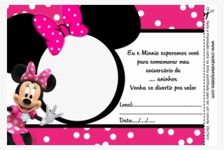 Festa Minnie Rosa E Preto Kit Festa Minnie Rosa Ouro - Convites Da Minnie Rosa #8515840