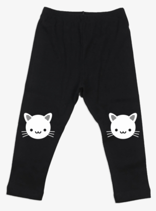 Kawaii Black Cat Leggings By Whistle & Flute, Squirrel - Pajamas #8516298
