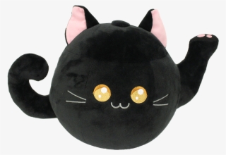 Cute Black Kitty Tea Pot Plush Toy - Plush Cat Transparent #8516606