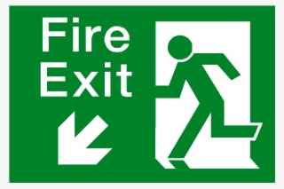 Exit Arrow Label Transparent #8516920