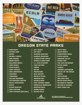 Oregon State Parks Collection Checklist - Flyer #8517643