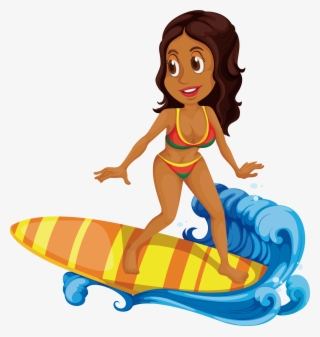 Surfing Cartoon Clip Art - Surfing Clipart #8518515