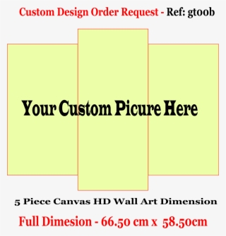 Customized 3 Pc Canvas Wall Frame - Australian Customs Service #8519124