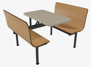 23" Contour Wall Unit With Laminate Self Edge Table - Table #8519375