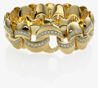 Yellow Gold Bracelet With Diamonds & Other - Bracciale Infinity Chimento #8519418