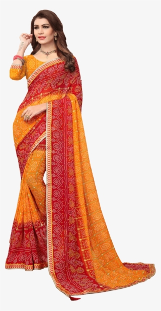 Bandhani Saree - Silk #8519678