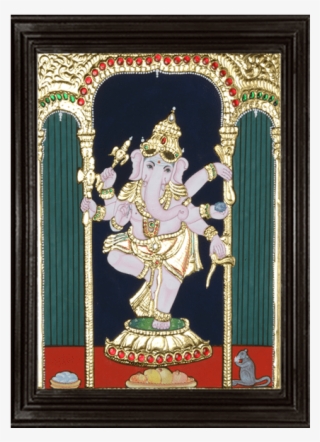Ganesha Tanjore Painting - Picture Frame #8520145
