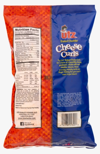 Utz Cheese Curls, Cheddar - Fusilli #8520839