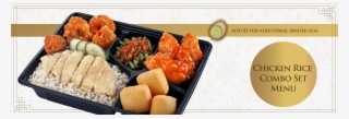 Chicken Rice Combo Sets - Bento #8520924