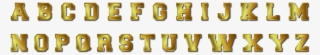 This Free Icons Png Design Of Bronze Alphabet With #8521017