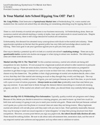 Is Your Martial Arts School Ripping You Off Part - Juvenile Delinquency Chapter 2 #8521881