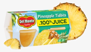 Pineapple Tidbits In 100% Juice, Fruit Cup® Snacks - Del Monte #8522252