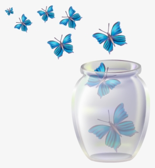 Jar Png Hd - Butterfly On A Jar #8523333