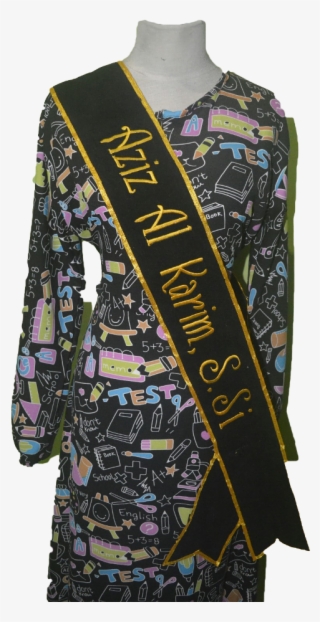 Selempang Wisuda Bludru Royal Tepi Pita - Selempang Wisuda #8526831