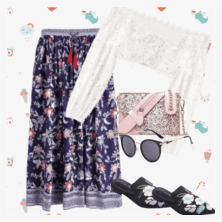 Floral Skirt And Top - Bed Skirt #8527371