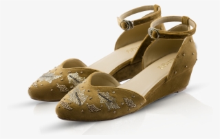 Midnight Petals Gold - Ballet Flat #8527675