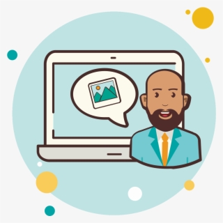 Mann Laptop Bilder Icon - Icon #8528825